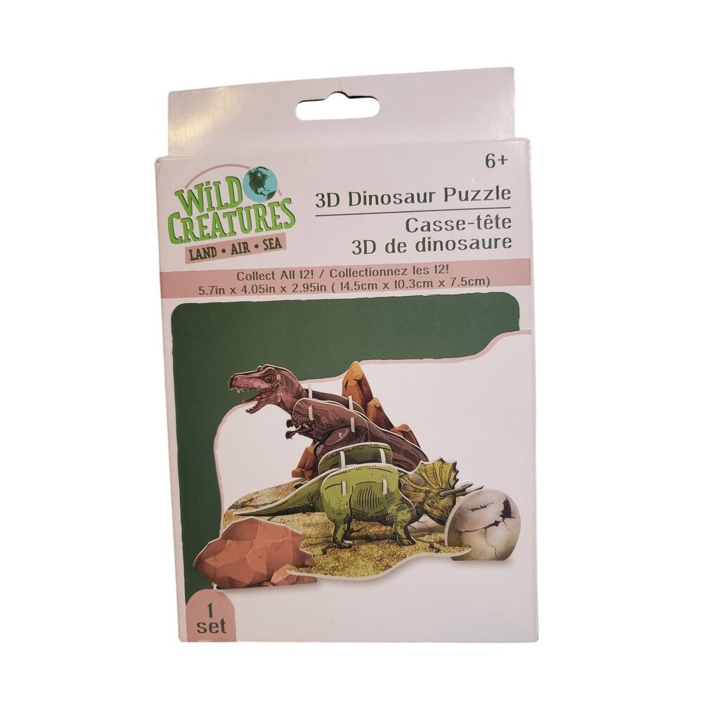 3D Dinosaur Puzzle - Wild Creatures